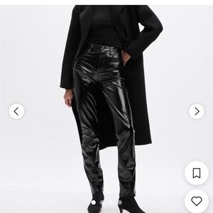 The GAP vintage slim faux patent leather pants NWT